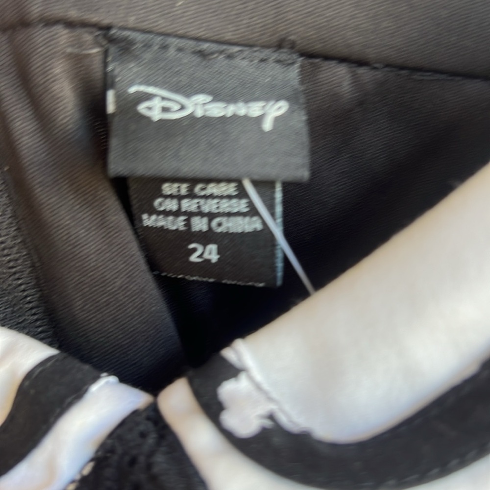 NEW Torrid Tinkerbell Sailor Dress Plus Size 24 Black White Tink Skulls Disney - Picture 12 of 13